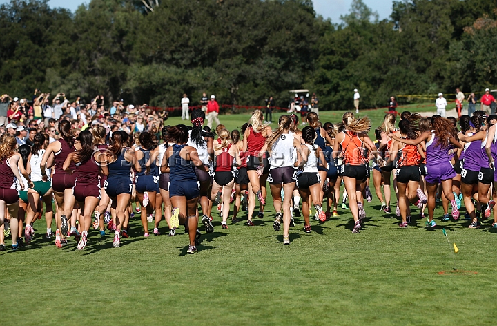 2014StanfordCollWomen-049.JPG - College race at the 2014 Stanford Cross Country Invitational, September 27, Stanford Golf Course, Stanford, California.